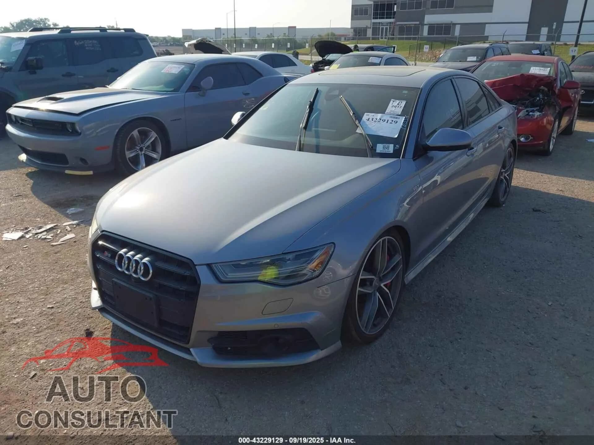 2017 AUDI S6 Damaged VIN WAUFFAFC2HN053794 – rear exterior 2017 AUDI S6 Damaged VIN WAUFFAFC2HN053794 – rear exterior