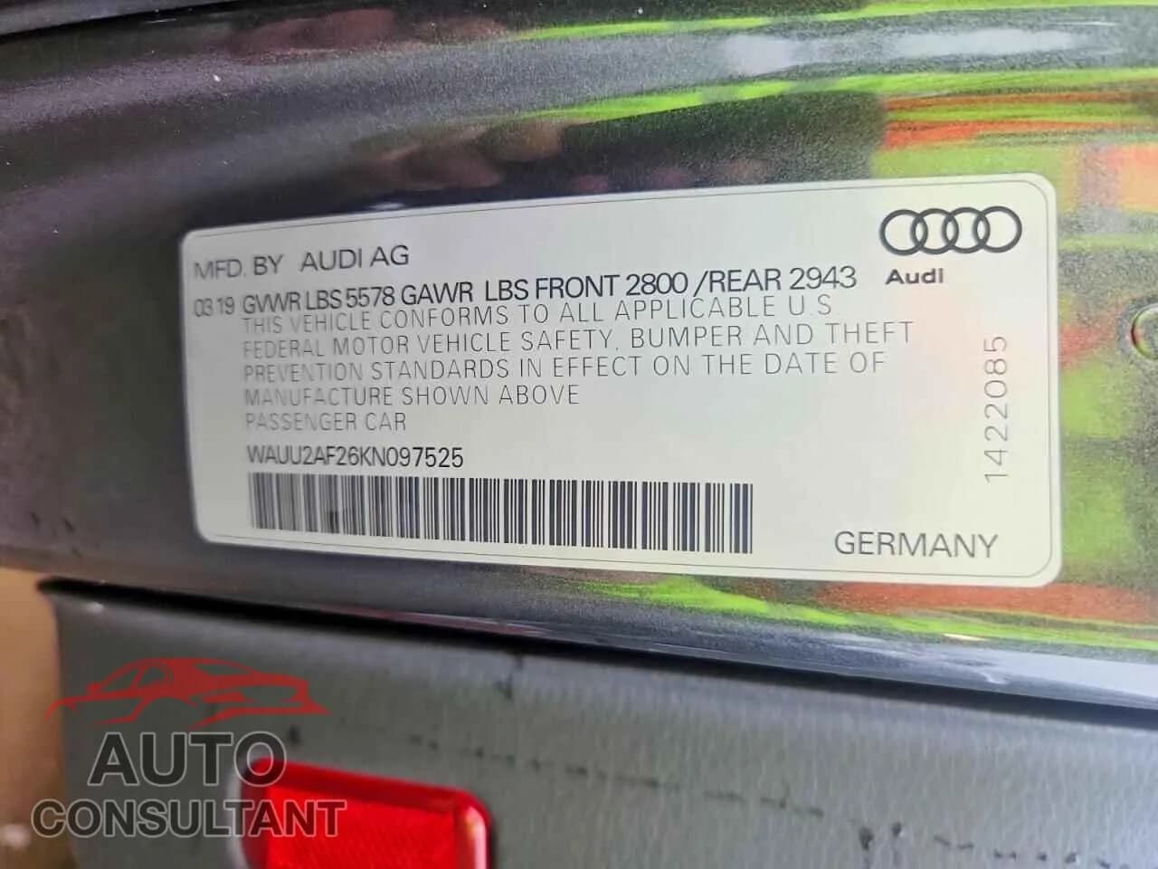 2019 AUDI A7 Damaged VIN WAUU2AF26KN097525 – photo 12 2019 AUDI A7 Damaged VIN WAUU2AF26KN097525 – photo 12