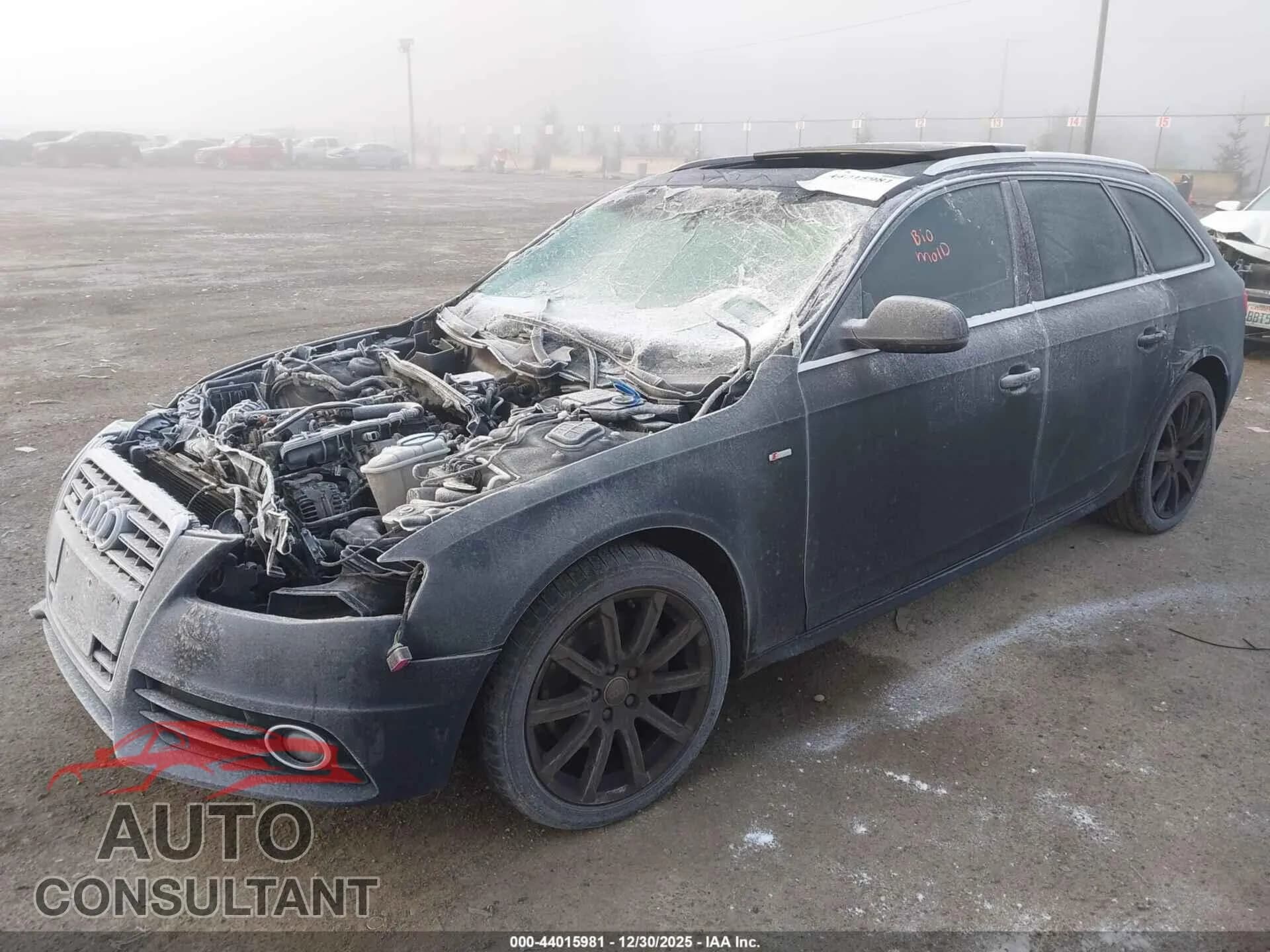 2012 AUDI A4 Damaged VIN WAUWFAFLXCA112896 – rear exterior 2012 AUDI A4 Damaged VIN WAUWFAFLXCA112896 – rear exterior