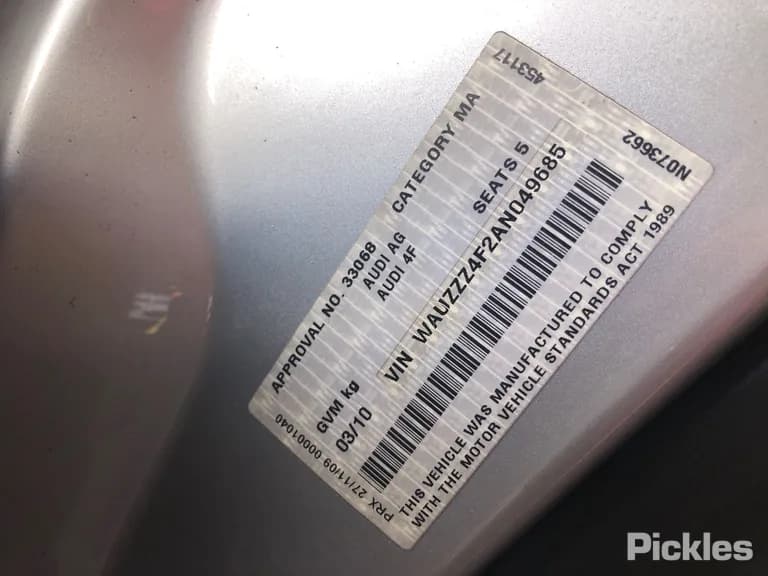 2010 Audi A6 Used VIN WAUZZZ4F2AN049685 – side profile 2010 Audi A6 Used VIN WAUZZZ4F2AN049685 – side profile
