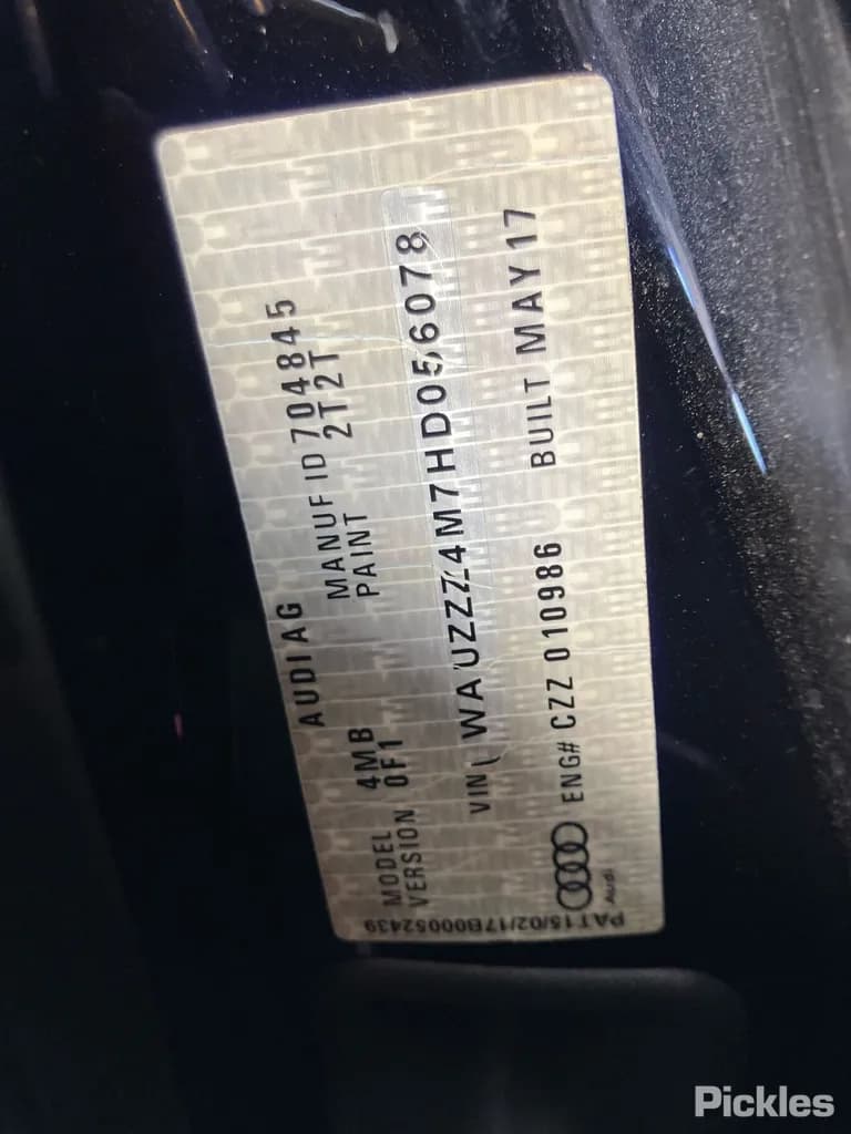 2017 Audi Q7 Used VIN WAUZZZ4M7HD056078 – rear exterior 2017 Audi Q7 Used VIN WAUZZZ4M7HD056078 – rear exterior