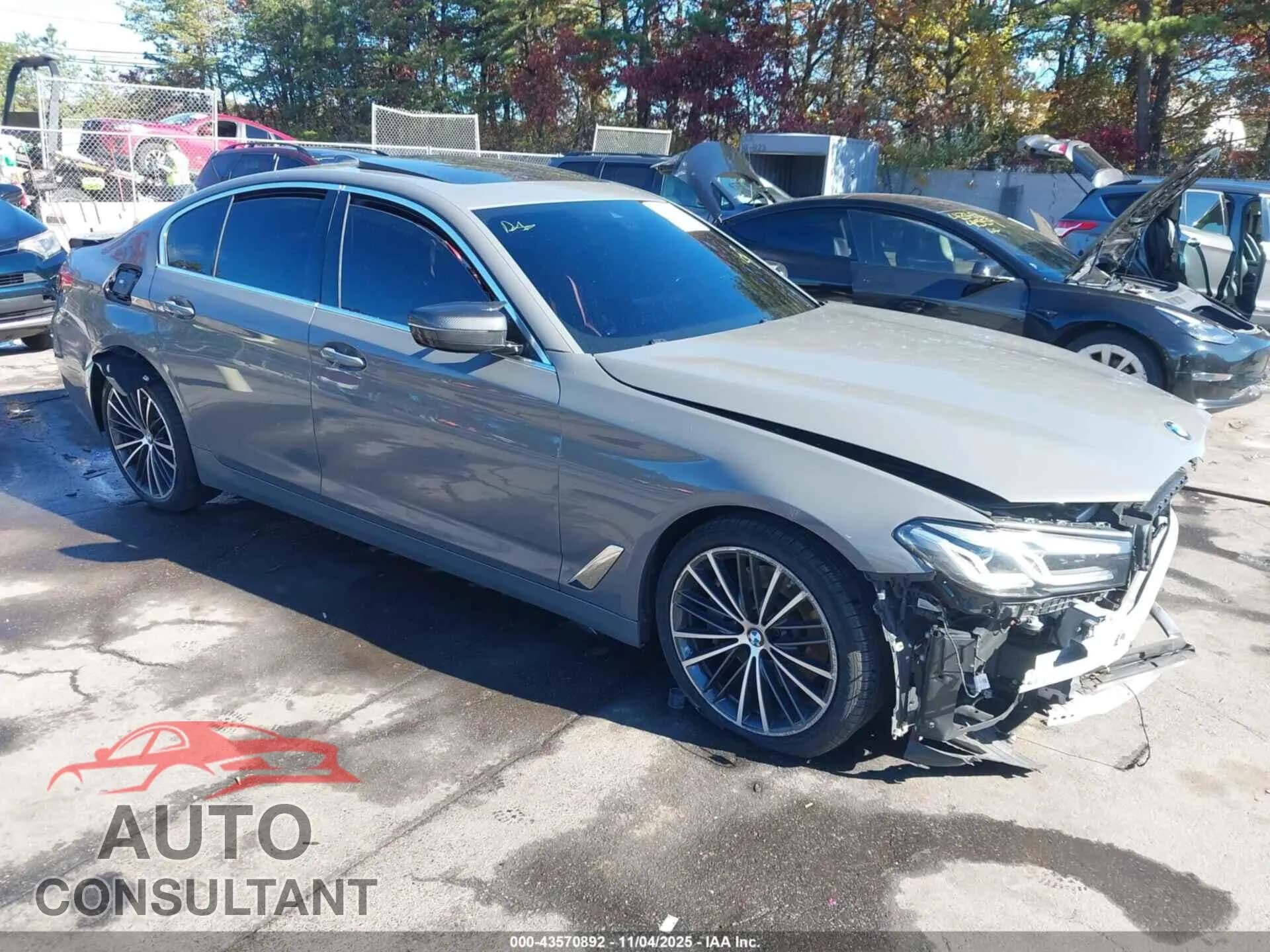 2021 BMW 530I Damaged VIN WBA13BJ00MWX15818 – front exterior 2021 BMW 530I Damaged VIN WBA13BJ00MWX15818 – front exterior