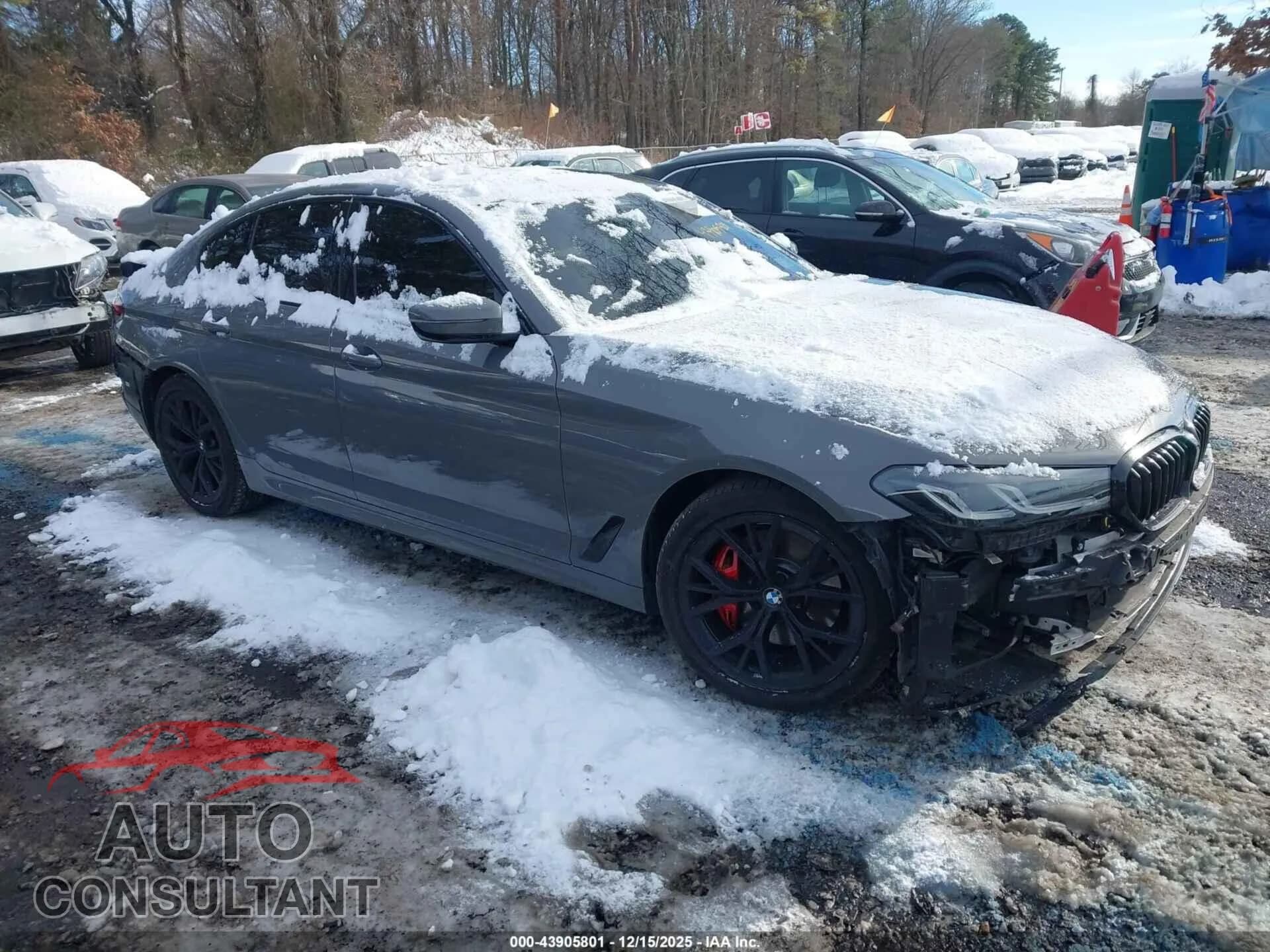 2022 BMW 530 Damaged VIN WBA13BJ07NCJ40720 – front exterior 2022 BMW 530 Damaged VIN WBA13BJ07NCJ40720 – front exterior