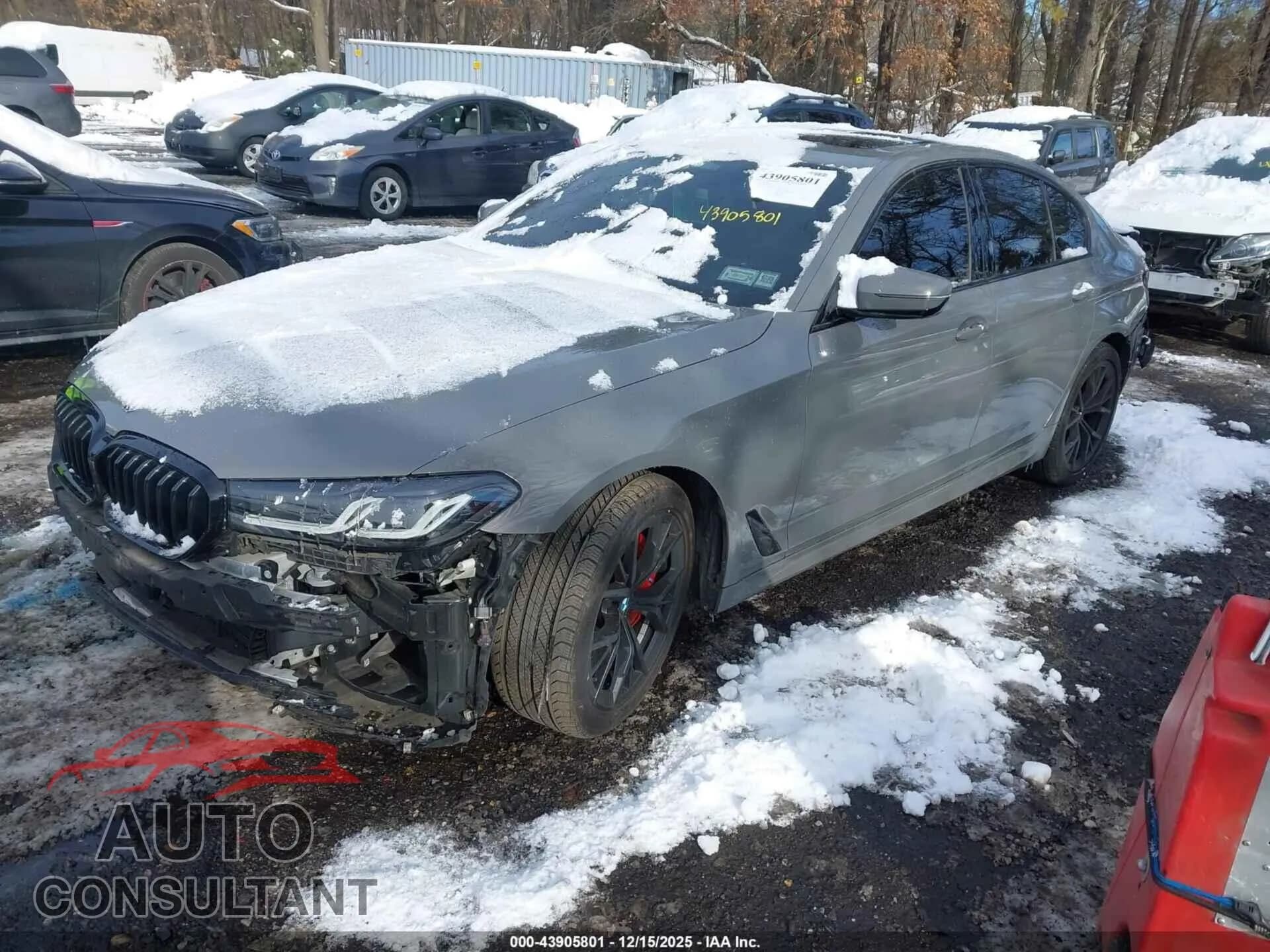 2022 BMW 530 Damaged VIN WBA13BJ07NCJ40720 – rear exterior 2022 BMW 530 Damaged VIN WBA13BJ07NCJ40720 – rear exterior