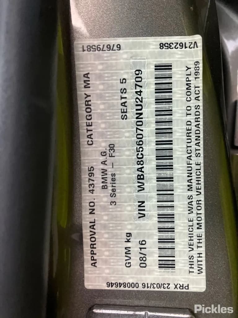 2016 BMW 3 Series Used VIN WBA8C56070NU24709 – interior seats 2016 BMW 3 Series Used VIN WBA8C56070NU24709 – interior seats