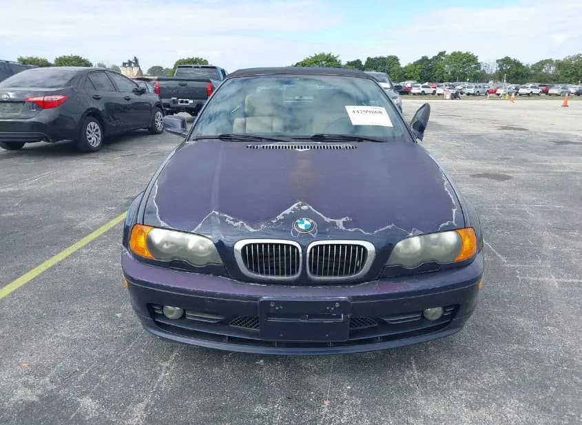 2002 BMW 325Ci Used VIN WBABS33402JY42995 – odometer reading 2002 BMW 325Ci Used VIN WBABS33402JY42995 – odometer reading