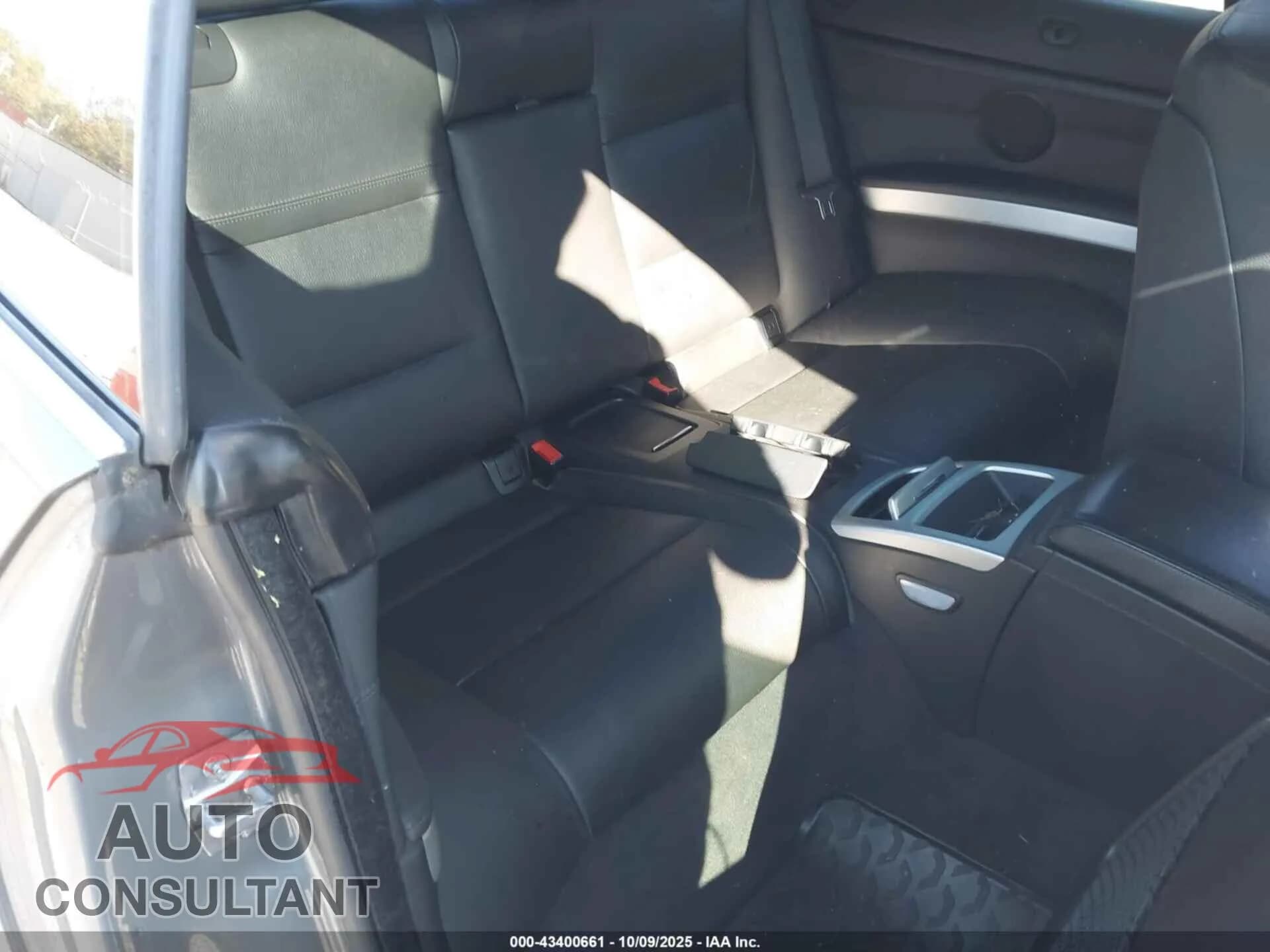 2011 BMW 335I Damaged VIN WBADX7C58BE578959 – undercarriage 2011 BMW 335I Damaged VIN WBADX7C58BE578959 – undercarriage