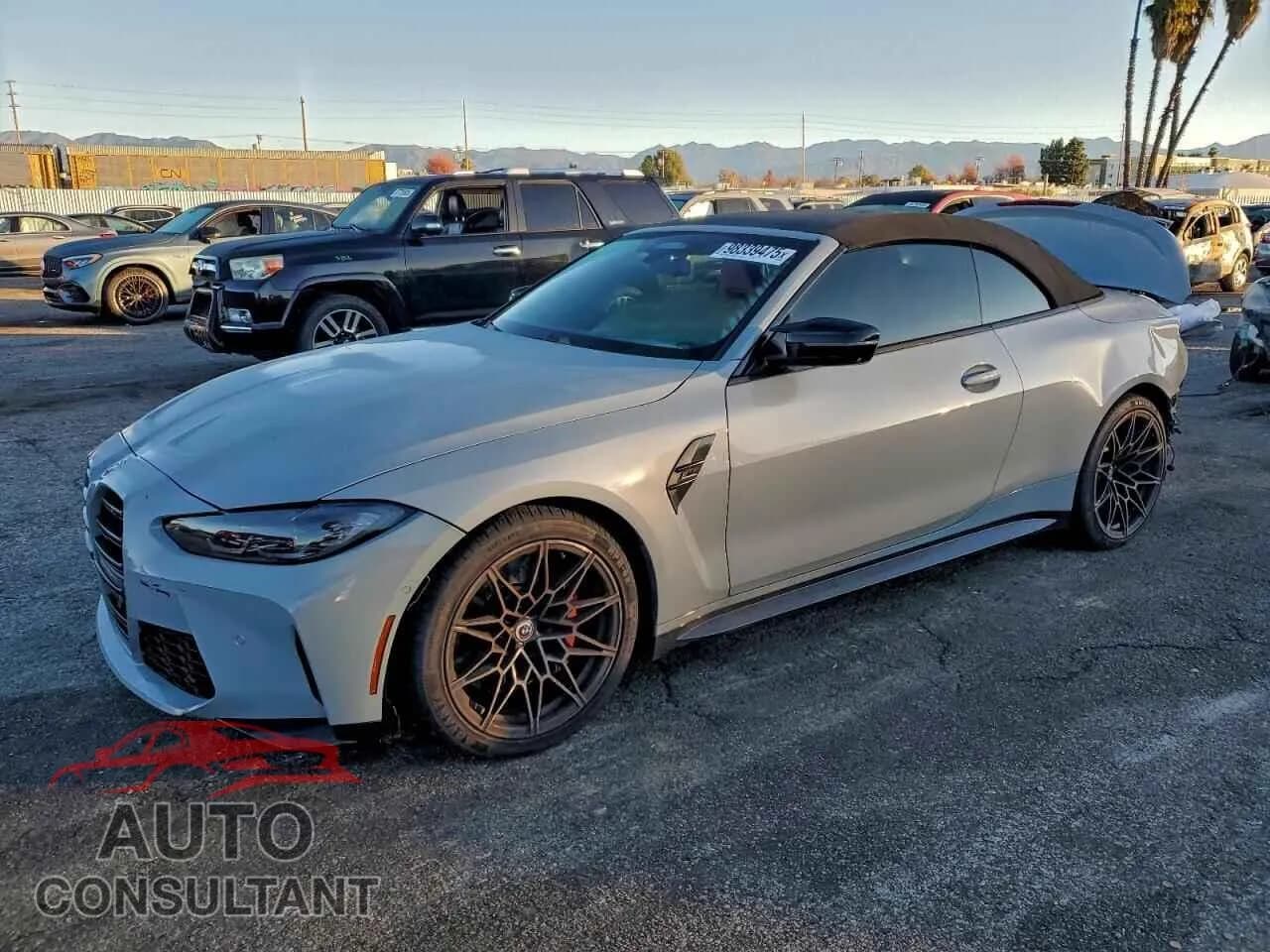 2023 BMW M4 Damaged VIN WBS33BA01PCL70972 – front exterior 2023 BMW M4 Damaged VIN WBS33BA01PCL70972 – front exterior