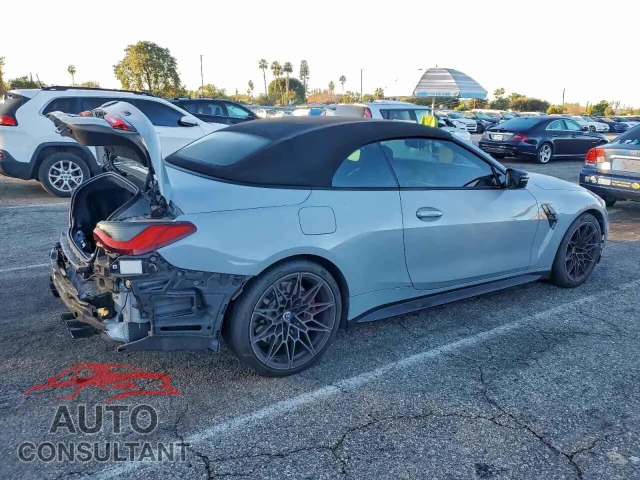 2023 BMW M4 Damaged VIN WBS33BA01PCL70972 – side profile 2023 BMW M4 Damaged VIN WBS33BA01PCL70972 – side profile