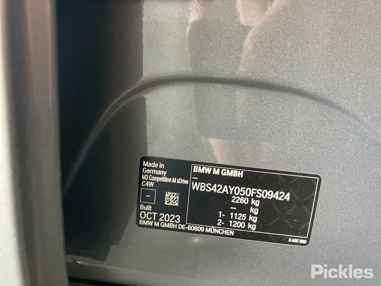 2023 BMW M3 Used VIN WBS42AY050FS09424 – rear exterior 2023 BMW M3 Used VIN WBS42AY050FS09424 – rear exterior