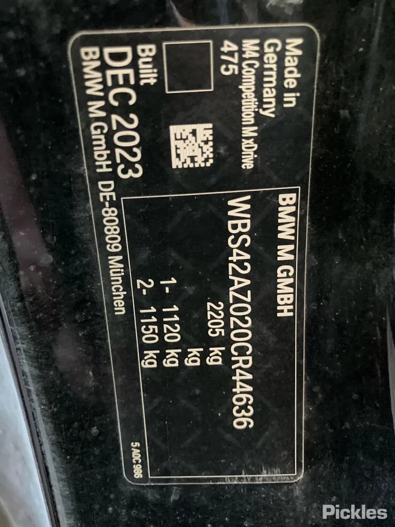 2024 BMW M4 Used VIN WBS42AZ020CR44636 – odometer reading 2024 BMW M4 Used VIN WBS42AZ020CR44636 – odometer reading