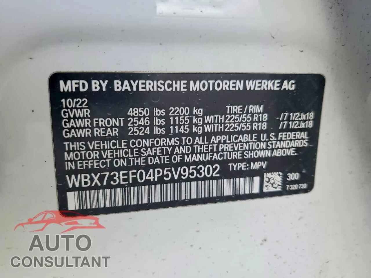 2023 BMW X1 Damaged VIN WBX73EF04P5V95302 – photo 13 2023 BMW X1 Damaged VIN WBX73EF04P5V95302 – photo 13