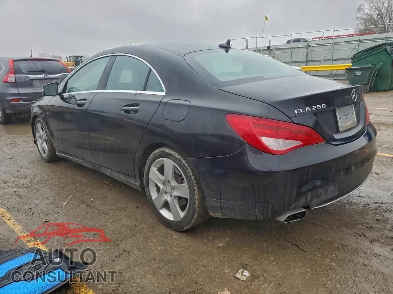 2016 MERCEDES-BENZ CLA-CLASS Damaged VIN WDDSJ4EB0GN371718 – rear exterior 2016 MERCEDES-BENZ CLA-CLASS Damaged VIN WDDSJ4EB0GN371718 – rear exterior