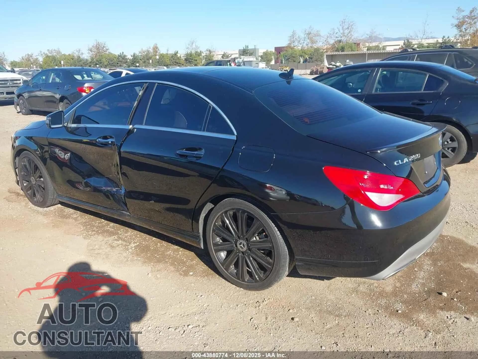 2018 MERCEDES-BENZ CLA 250 Damaged VIN WDDSJ4EB9JN543851 – side profile 2018 MERCEDES-BENZ CLA 250 Damaged VIN WDDSJ4EB9JN543851 – side profile