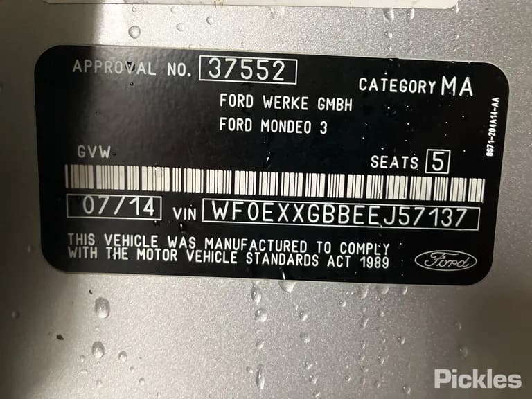 2014 Ford Mondeo Used VIN WF0EXXGBBEEJ57137 – photo 20 2014 Ford Mondeo Used VIN WF0EXXGBBEEJ57137 – photo 20