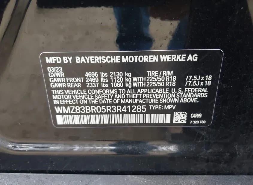2024 MINI Countryman Used VIN WMZ83BR05R3R41285 – trunk area 2024 MINI Countryman Used VIN WMZ83BR05R3R41285 – trunk area