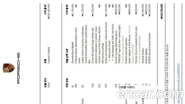 2024 Porsche Cayenne (PO536) 3.0 E-Hybrid Sold VIN WP1AE29Y7RDA41417 – exterior detail 2024 Porsche Cayenne (PO536) 3.0 E-Hybrid Sold VIN WP1AE29Y7RDA41417 – exterior detail