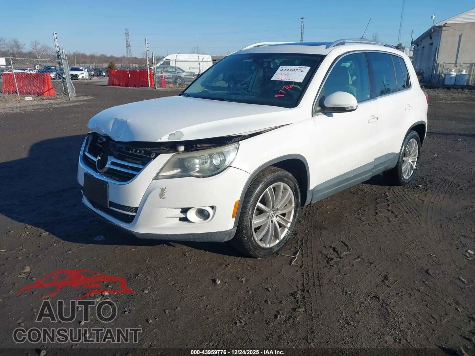 2009 VOLKSWAGEN TIGUAN Damaged VIN WVGBV75N79W530852 – rear exterior 2009 VOLKSWAGEN TIGUAN Damaged VIN WVGBV75N79W530852 – rear exterior
