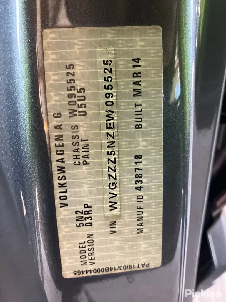 2014 Volkswagen Tiguan Used VIN WVGZZZ5NZEW095525 – dashboard 2014 Volkswagen Tiguan Used VIN WVGZZZ5NZEW095525 – dashboard