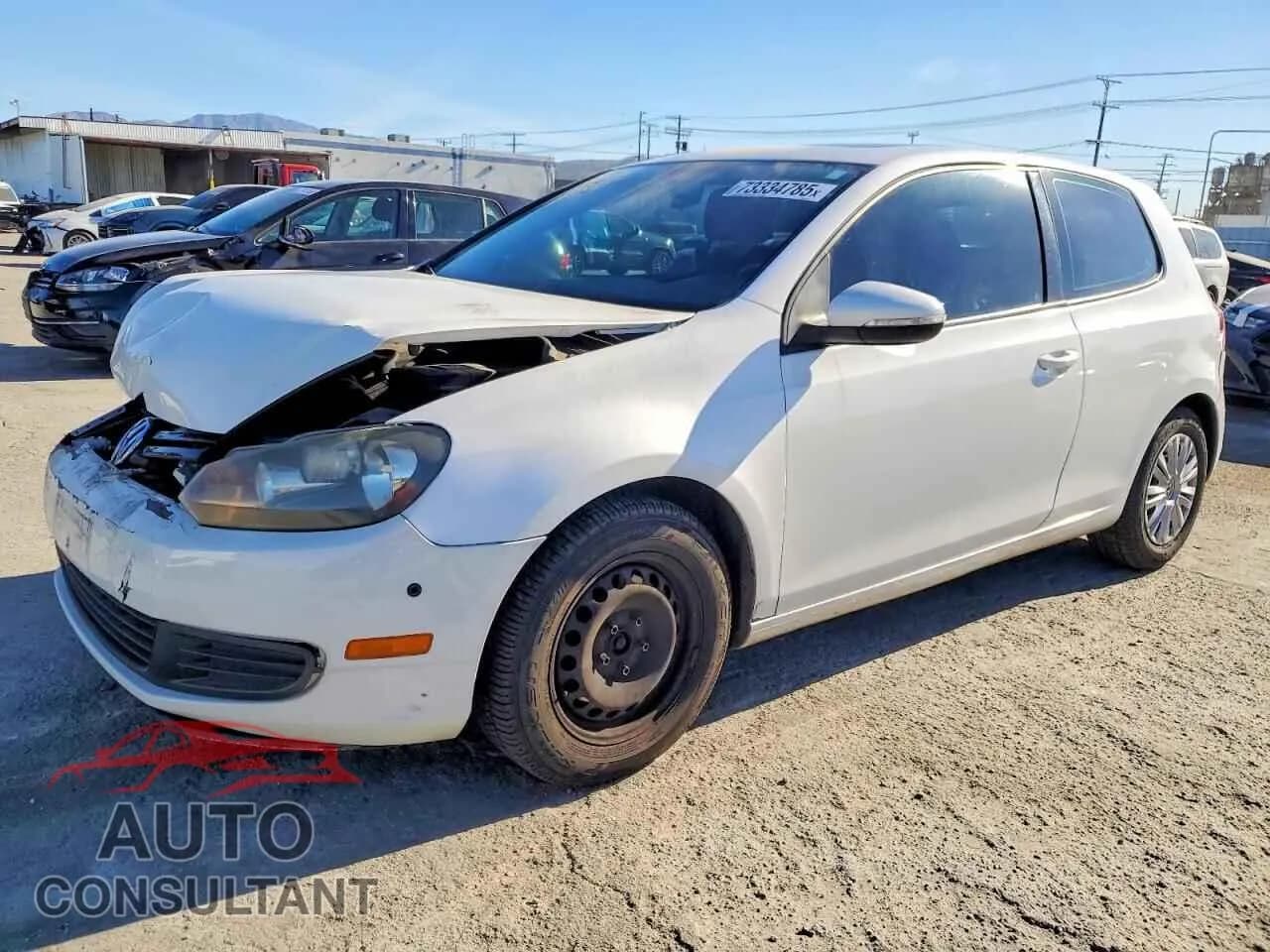 2010 VOLKSWAGEN GOLF Damaged VIN WVWBB7AJ6AW303575 – front exterior 2010 VOLKSWAGEN GOLF Damaged VIN WVWBB7AJ6AW303575 – front exterior