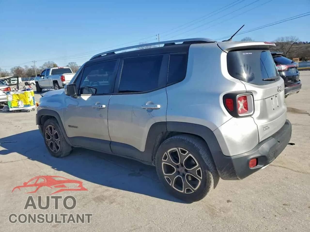 2016 JEEP RENEGADE Damaged VIN ZACCJADT8GPC85149 – rear exterior 2016 JEEP RENEGADE Damaged VIN ZACCJADT8GPC85149 – rear exterior