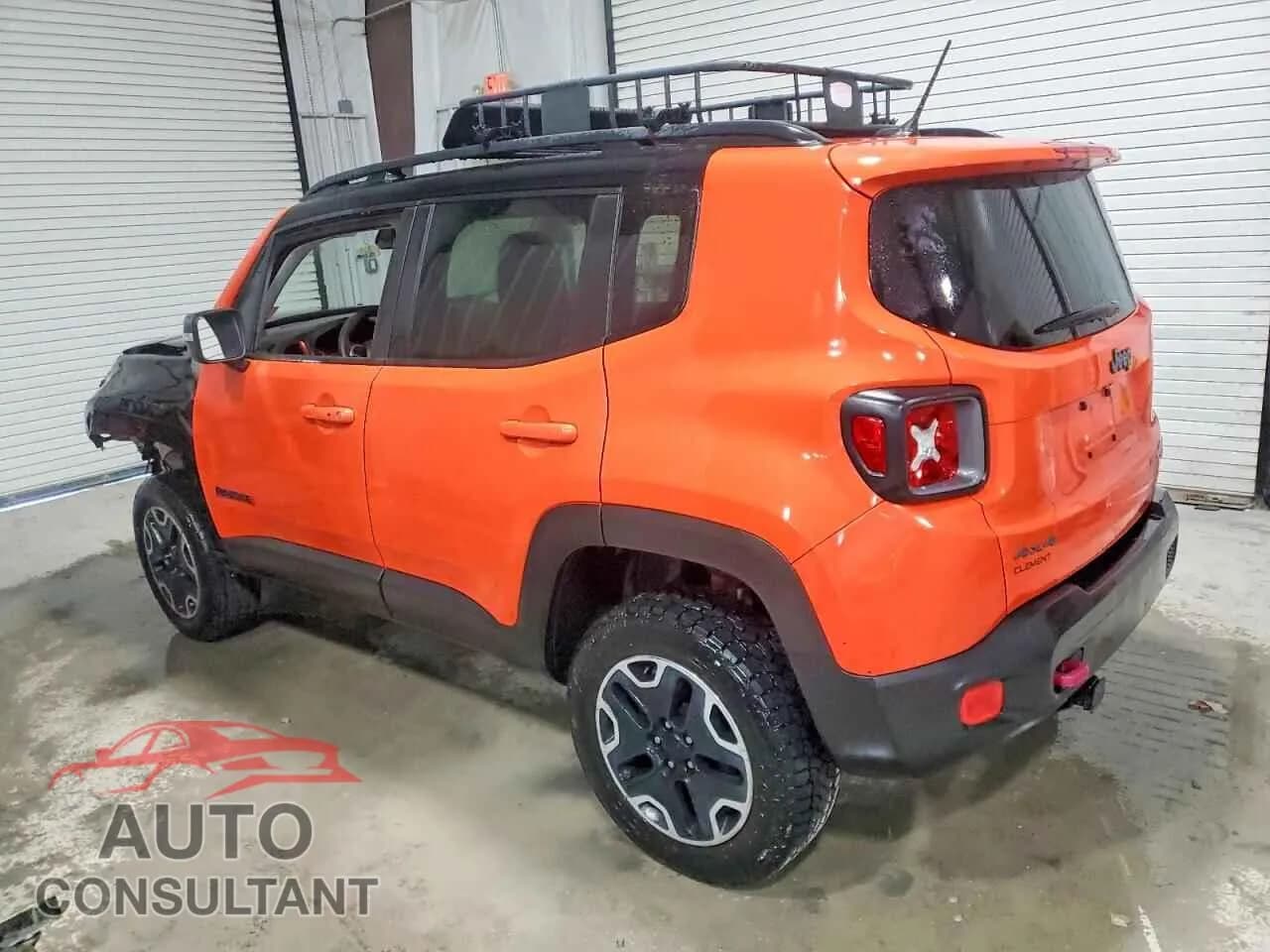 2016 JEEP RENEGADE Damaged VIN ZACCJBCT2GPE29723 – rear exterior 2016 JEEP RENEGADE Damaged VIN ZACCJBCT2GPE29723 – rear exterior