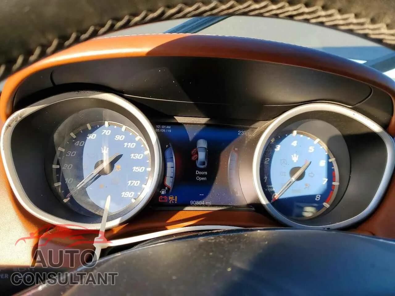 2017 MASERATI ALL MODELS Damaged VIN ZAM57RSA4H1213580 – trunk area 2017 MASERATI ALL MODELS Damaged VIN ZAM57RSA4H1213580 – trunk area