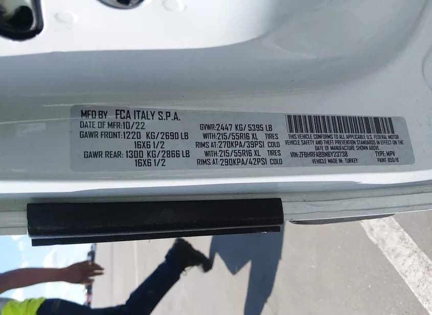 2022 RAM Promaster City Used VIN ZFBHRFAB9N6Y23738 – rear exterior 2022 RAM Promaster City Used VIN ZFBHRFAB9N6Y23738 – rear exterior