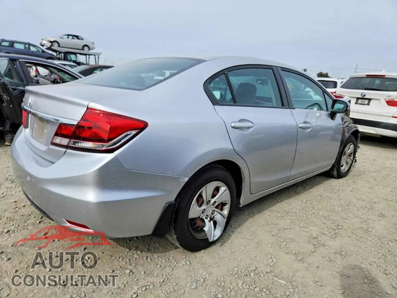 2014 HONDA CIVIC Damaged VIN 19XFB2F52EE264726 – side profile