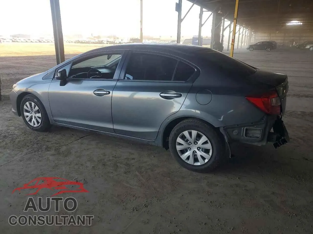 2012 HONDA CIVIC Damaged VIN 19XFB2F54CE371659 – rear exterior