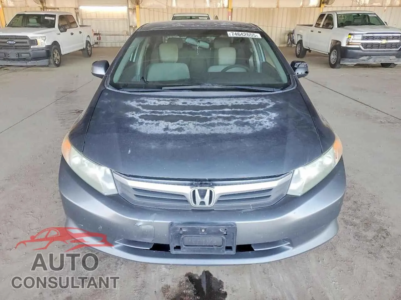 2012 HONDA CIVIC Damaged VIN 19XFB2F54CE371659 – interior seats