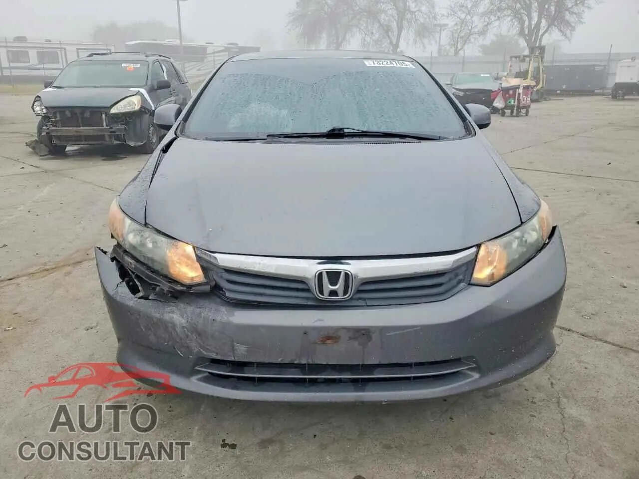 2012 HONDA CIVIC Damaged VIN 19XFB2F57CE376192 – interior seats