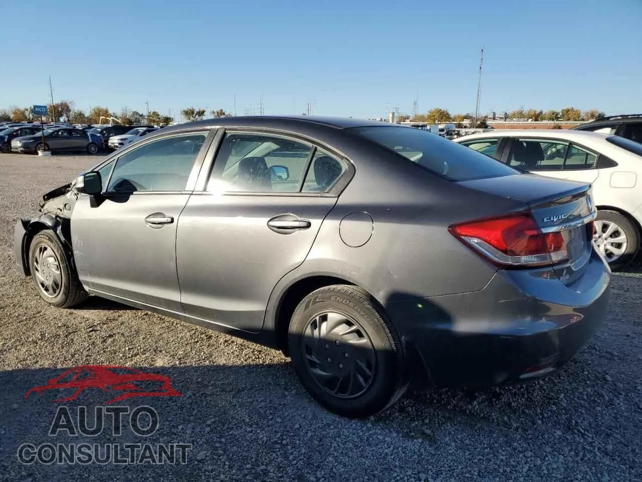 2013 HONDA CIVIC Damaged VIN 19XFB2F57DE099514 – rear exterior
