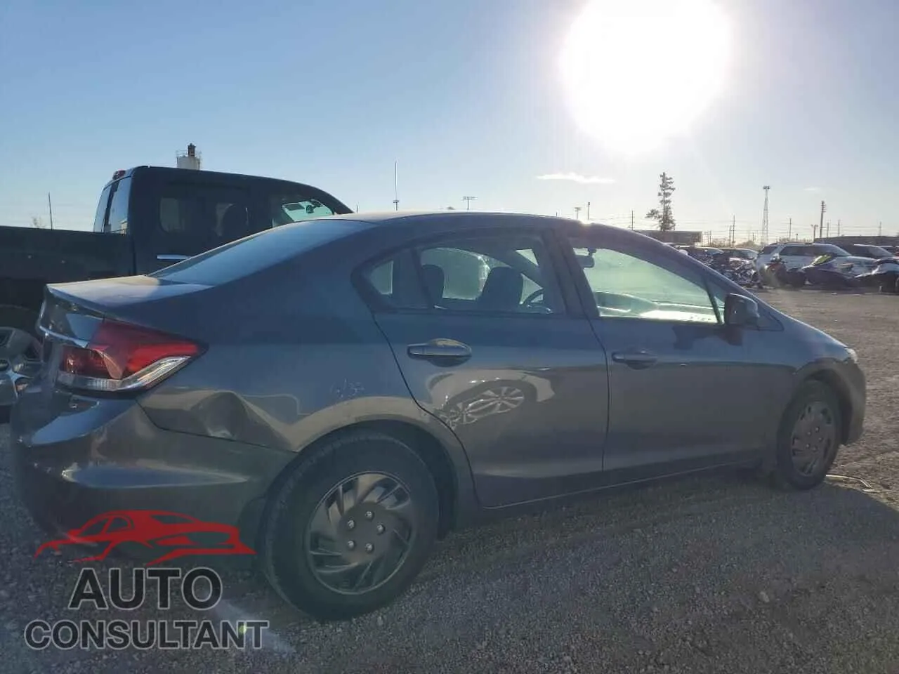 2013 HONDA CIVIC Damaged VIN 19XFB2F57DE099514 – side profile