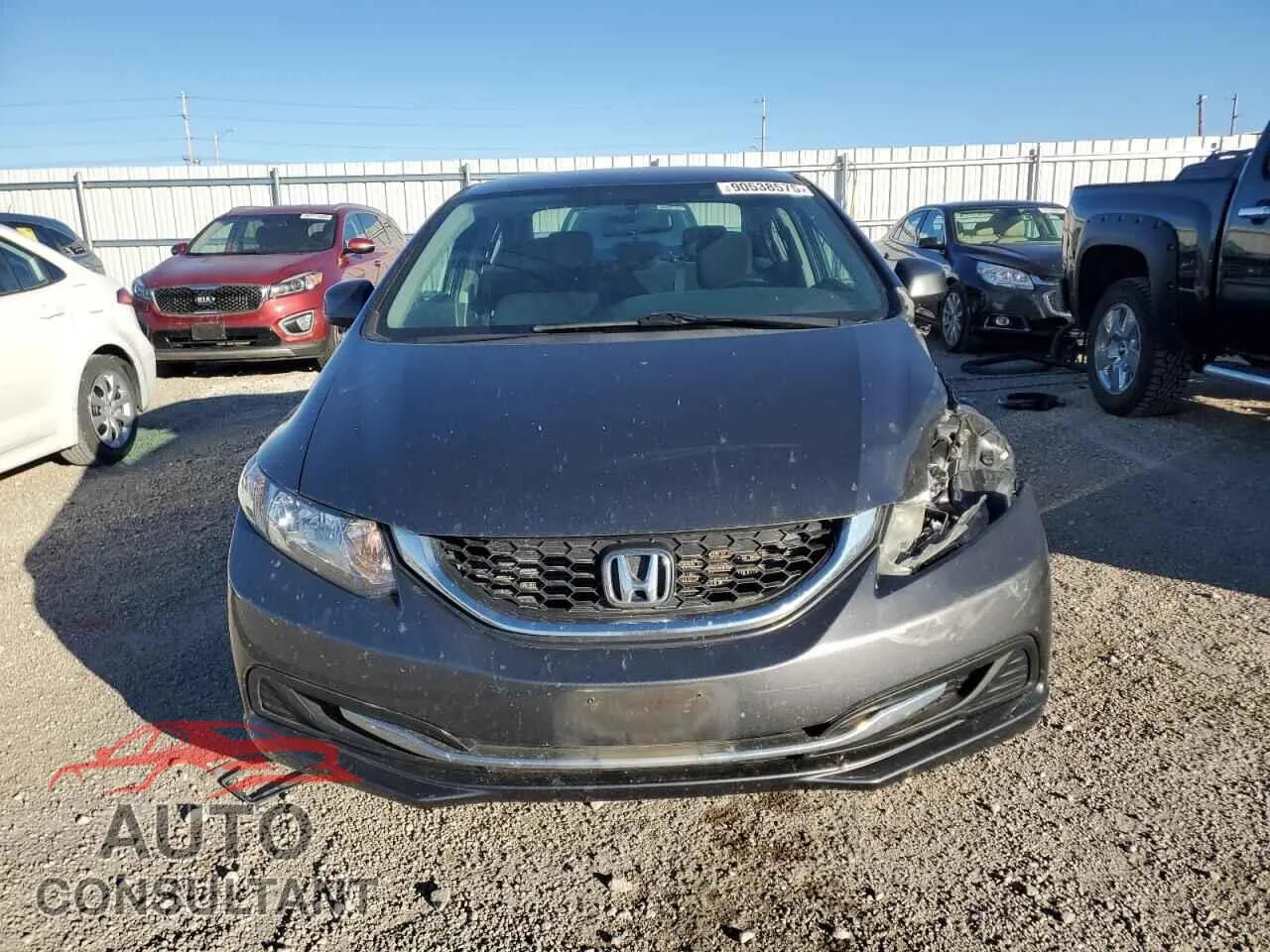 2013 HONDA CIVIC Damaged VIN 19XFB2F57DE099514 – interior seats