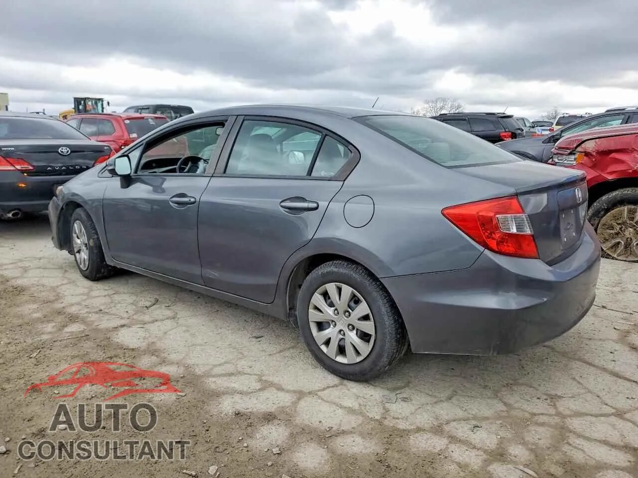2012 HONDA CIVIC Damaged VIN 19XFB2F58CE018003 – rear exterior
