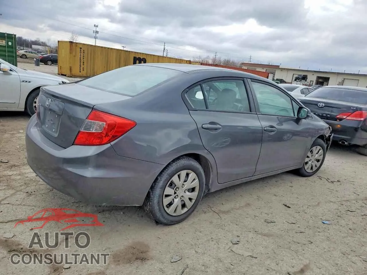 2012 HONDA CIVIC Damaged VIN 19XFB2F58CE018003 – side profile