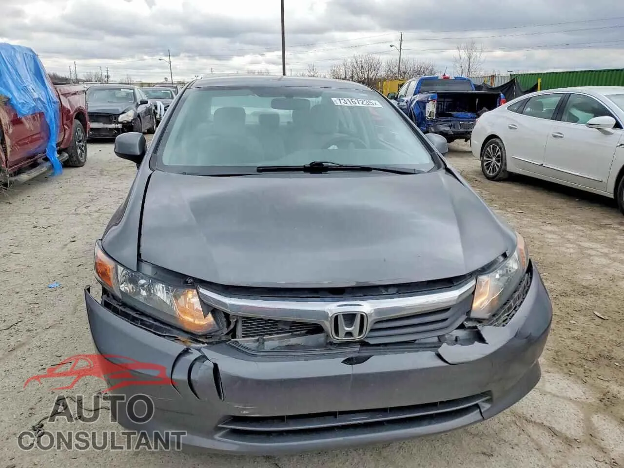 2012 HONDA CIVIC Damaged VIN 19XFB2F58CE018003 – interior seats