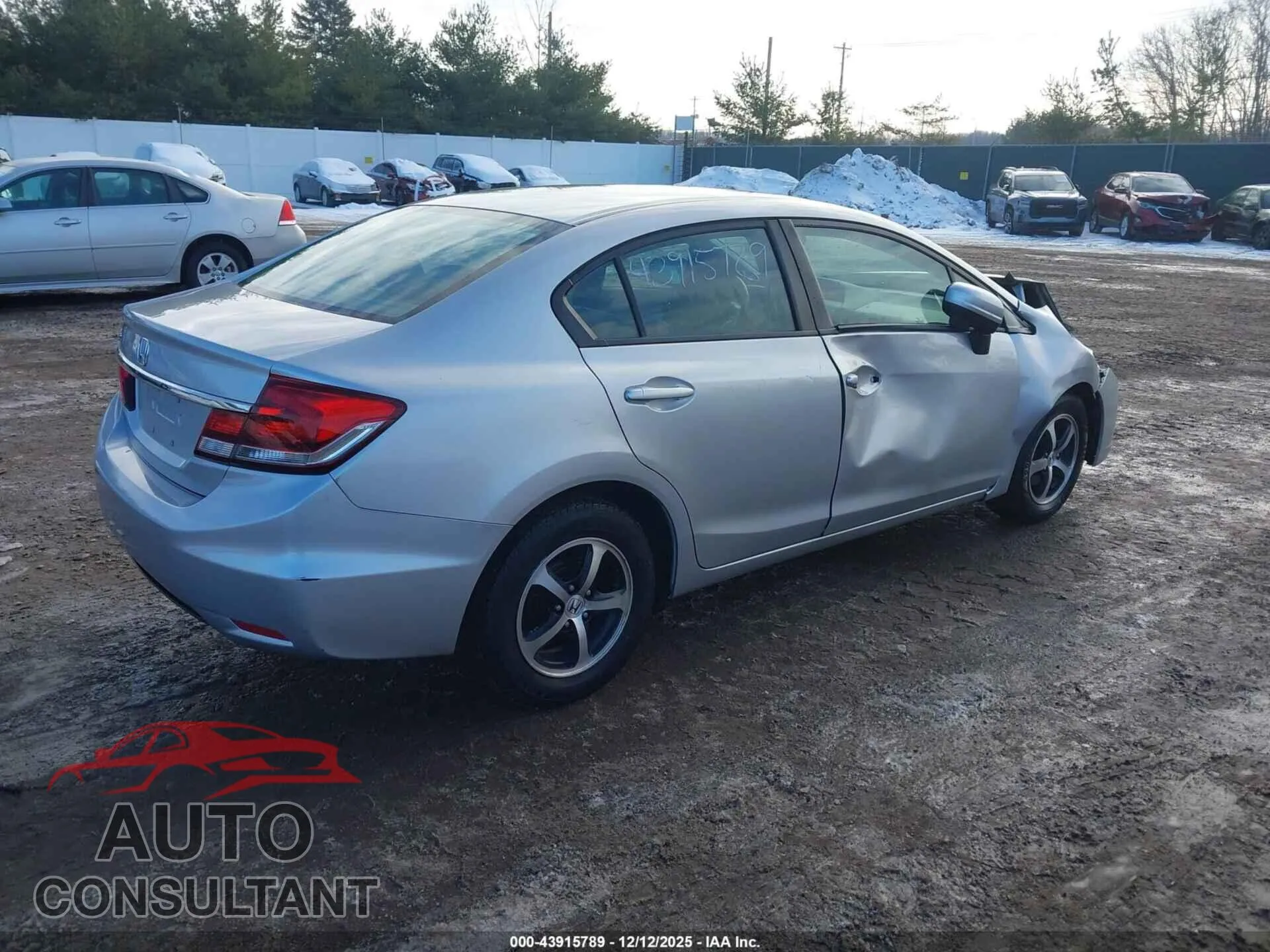 2015 HONDA CIVIC Damaged VIN 19XFB2F7XFE047119 – dashboard