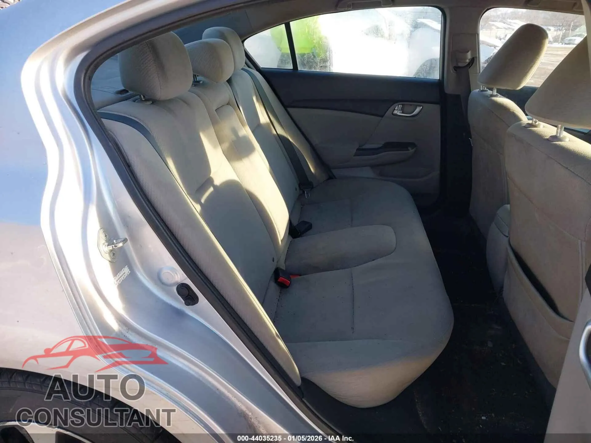 2013 HONDA CIVIC Damaged VIN 19XFB2F89DE023965 – undercarriage