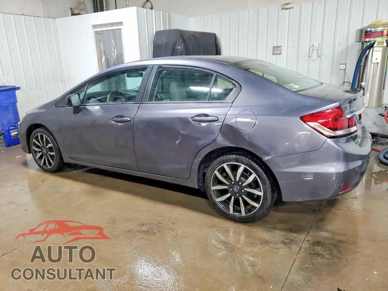 2015 HONDA CIVIC Damaged VIN 19XFB2F93FE038716 – rear exterior