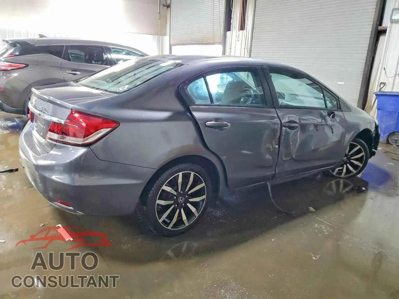 2015 HONDA CIVIC Damaged VIN 19XFB2F93FE038716 – side profile