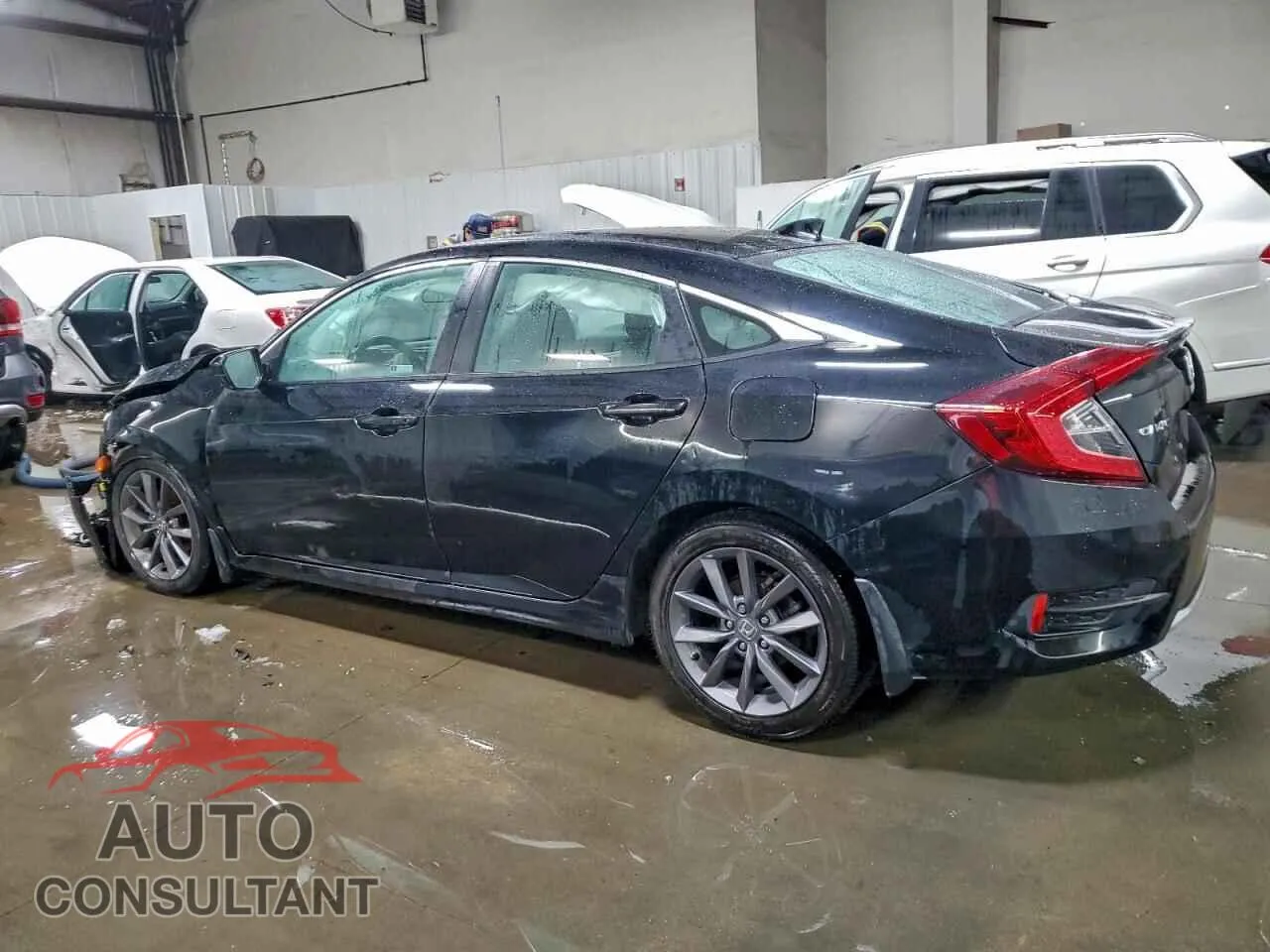 2019 HONDA CIVIC Damaged VIN 19XFC1F38KE005515 – rear exterior