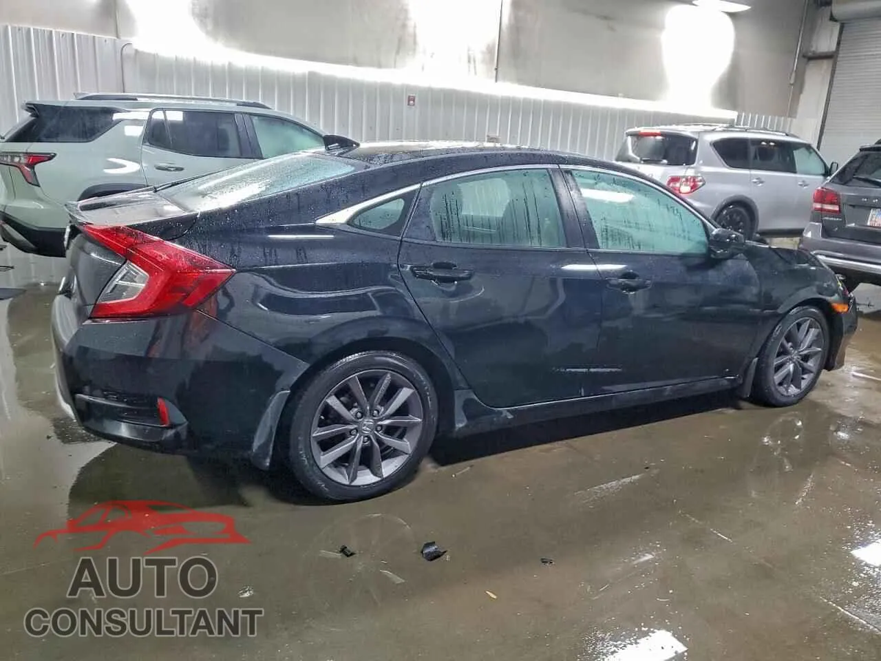 2019 HONDA CIVIC Damaged VIN 19XFC1F38KE005515 – side profile