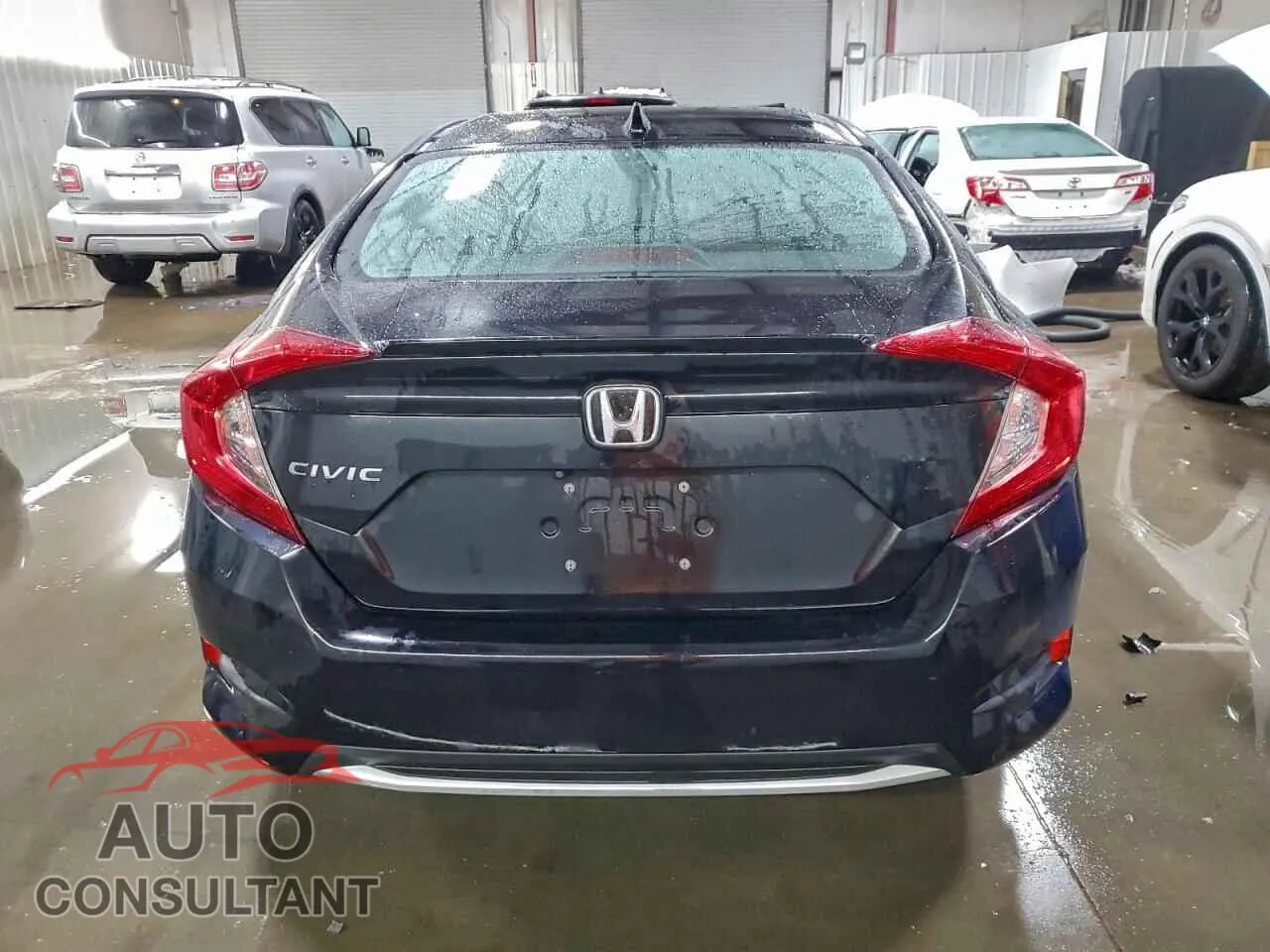 2019 HONDA CIVIC Damaged VIN 19XFC1F38KE005515 – engine bay