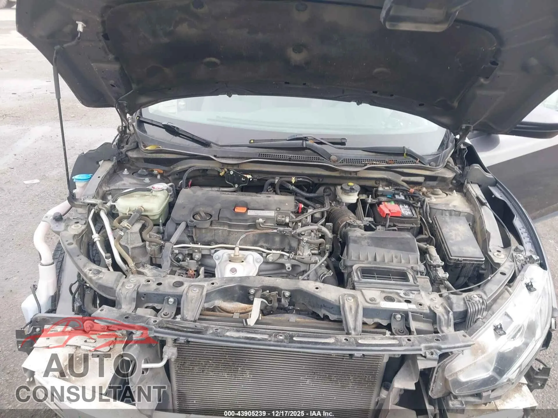 2016 HONDA CIVIC Damaged VIN 19XFC2F56GE037992 – odometer reading
