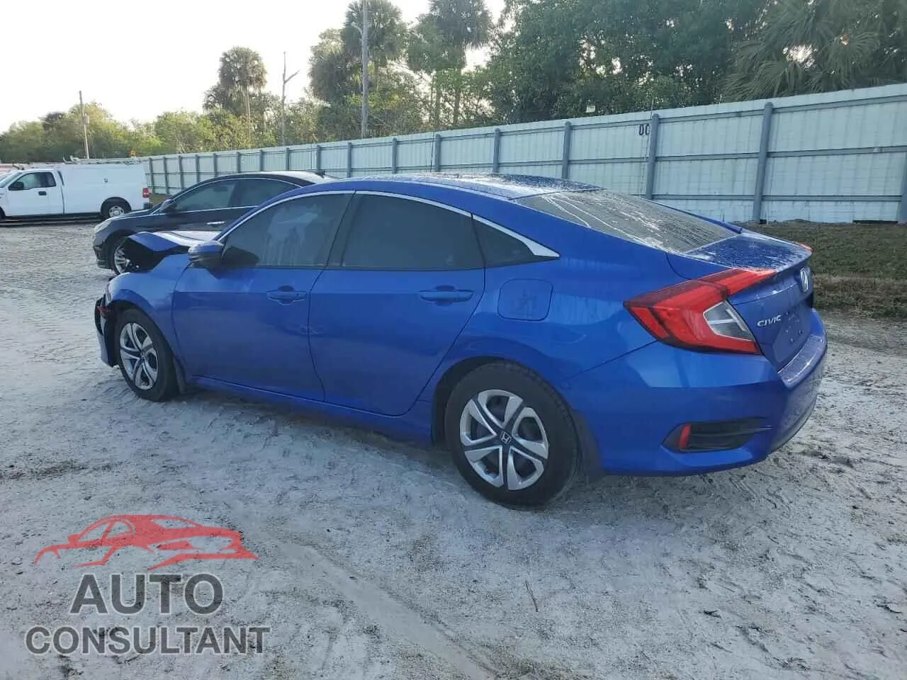 2016 HONDA CIVIC Damaged VIN 19XFC2F56GE060091 – rear exterior