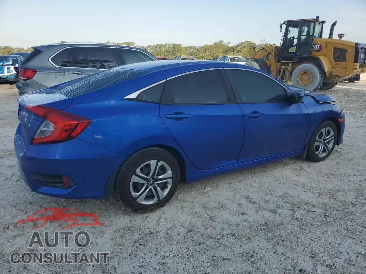 2016 HONDA CIVIC Damaged VIN 19XFC2F56GE060091 – side profile