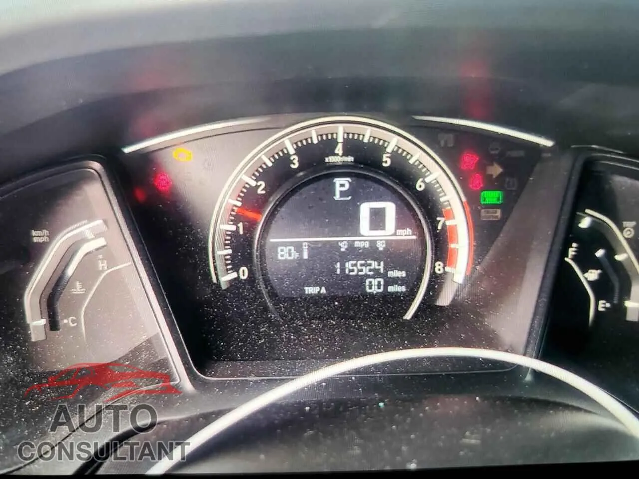 2016 HONDA CIVIC Damaged VIN 19XFC2F56GE060091 – trunk area