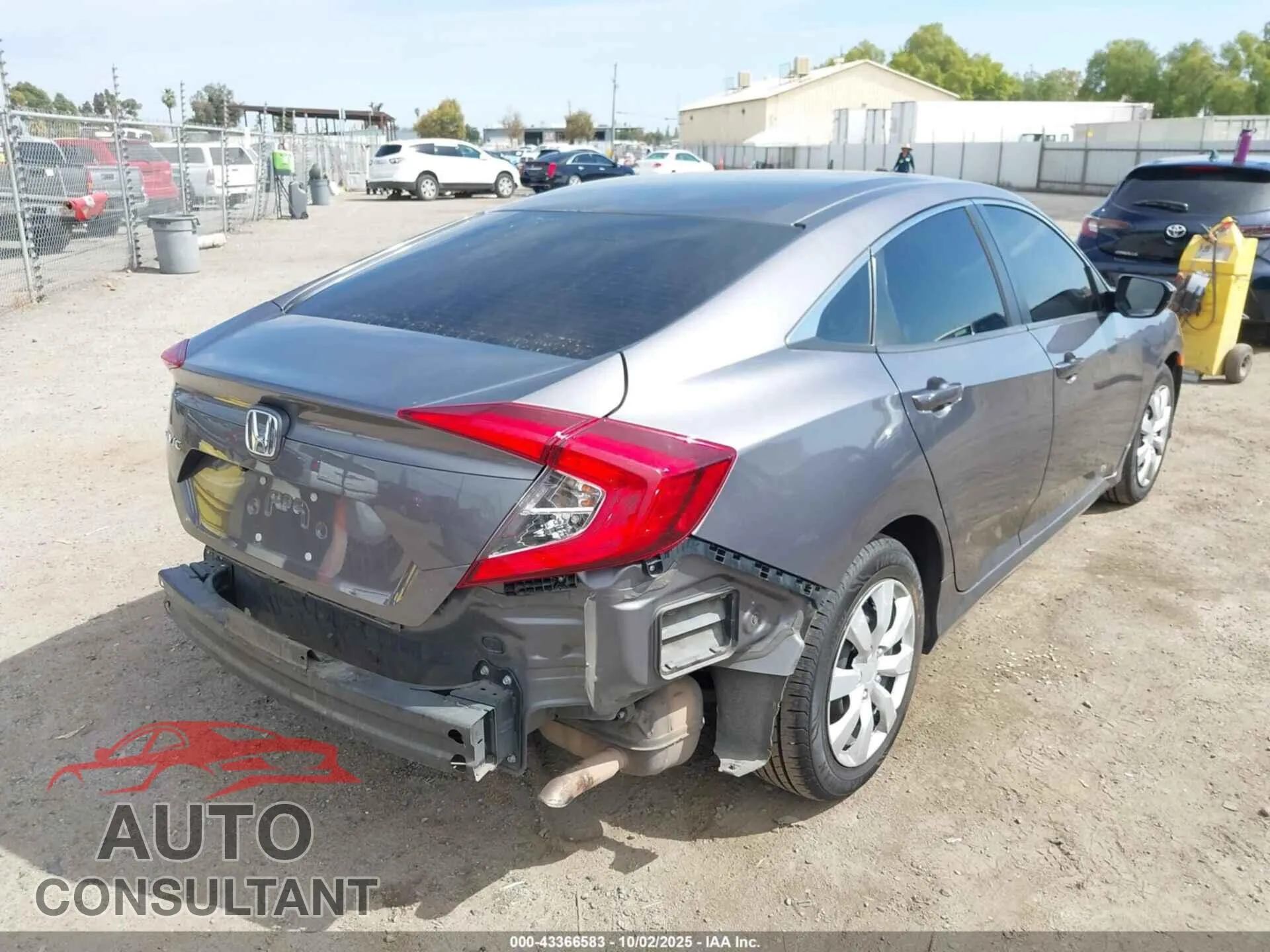 2019 HONDA CIVIC Damaged VIN 19XFC2F61KE208424 – dashboard